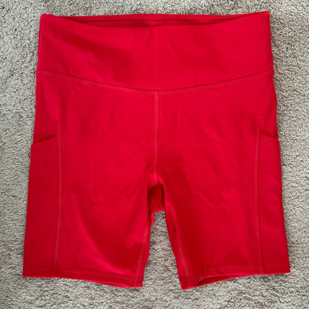 All in Motion Red Bike Shorts